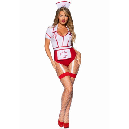 LEG AVENUE - SEXY NURSE COSTUME RED/WHITE M - My naughty haven #