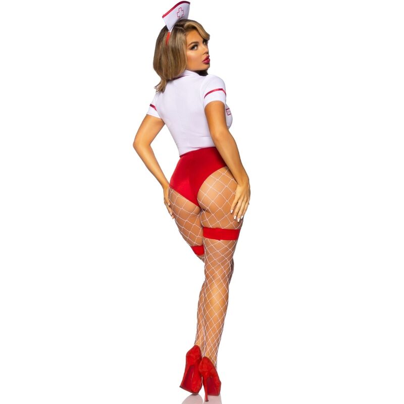 LEG AVENUE - SEXY NURSE COSTUME RED/WHITE M - My naughty haven #