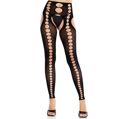 LEG AVENUE - STRAPLESS SEAMLESS OPAQUE STOCKINGS BLACK - My naughty haven #