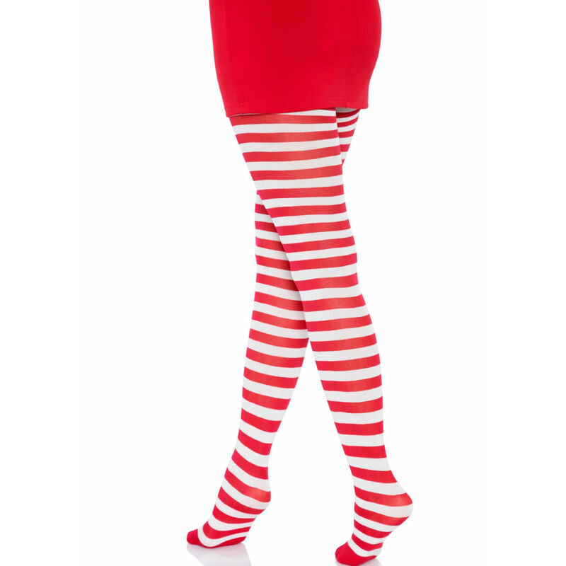 LEG AVENUE - WHITE/RED STRIPED TIGHTS - My naughty haven #