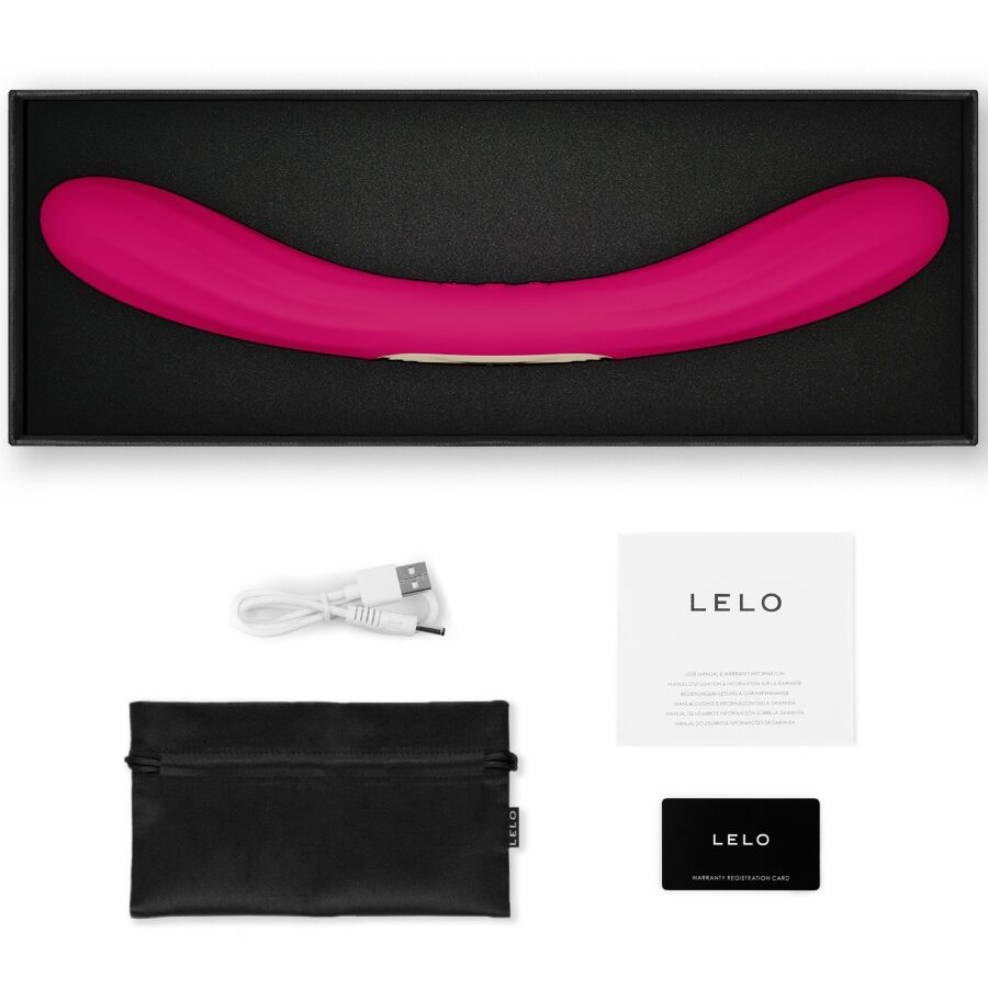 LELO - BOOMERANG DOUBLE ENDED VIBRATOR CERISE - My naughty haven #