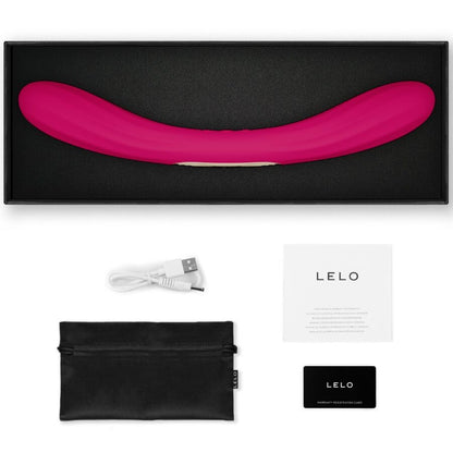 LELO - BOOMERANG DOUBLE ENDED VIBRATOR CERISE - My naughty haven #