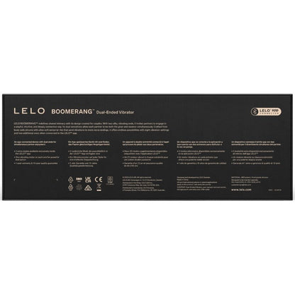 LELO - BOOMERANG DOUBLE ENDED VIBRATOR CERISE - My naughty haven #