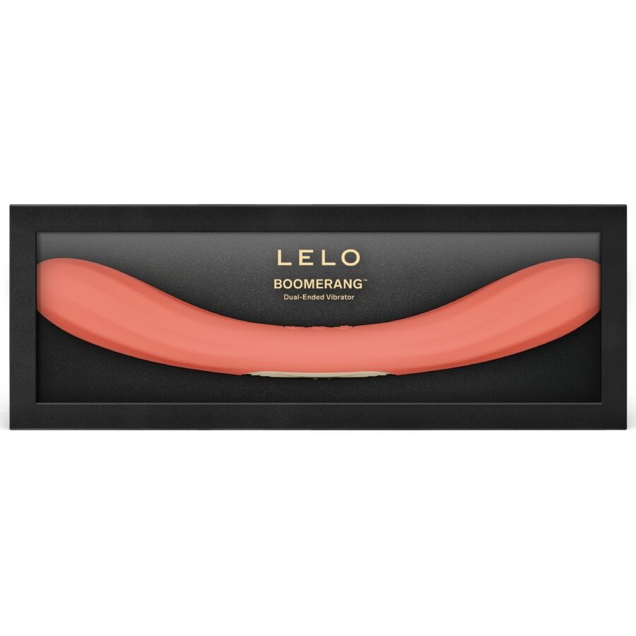 LELO - BOOMERANG DOUBLE ENDED VIBRATOR CORAL RED - My naughty haven #