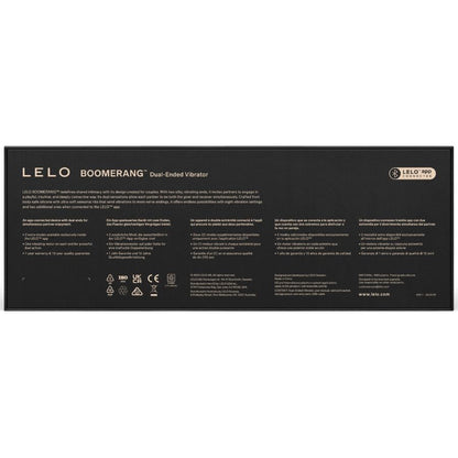 LELO - BOOMERANG DOUBLE ENDED VIBRATOR PURPLE - My naughty haven #