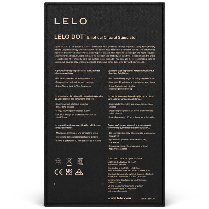 LELO - DOT CLITORIS STIMULATOR - LILAC - My naughty haven #