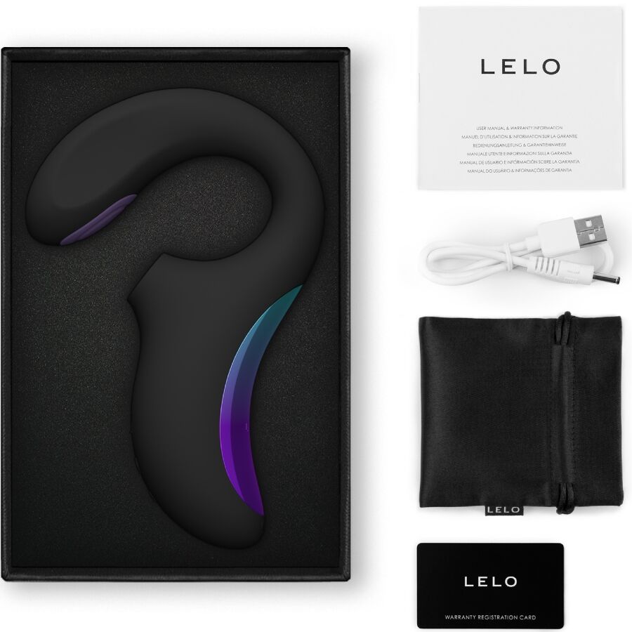 LELO - ENIGMA DOUBLE SONIC VIBRATOR POINT G BLACK - My naughty haven #