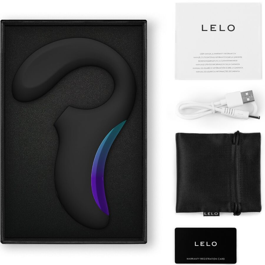 LELO - ENIGMA WAVE TRIPLE VIBRATION MASSAGER BLACK - My naughty haven #