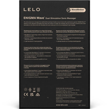 LELO - ENIGMA WAVE TRIPLE VIBRATION MASSAGER CYBER PURPLE - My naughty haven #