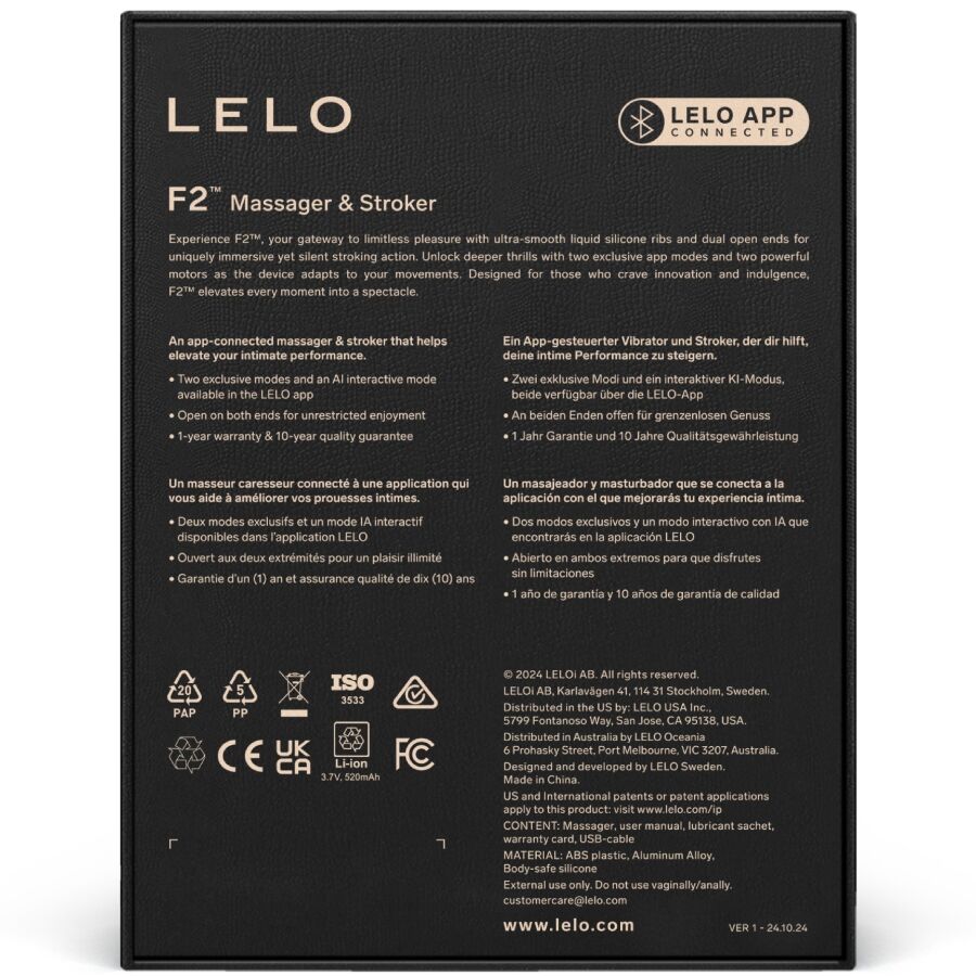 LELO - F2S™ TEAL  MALE MASTURBATOR BLUE - My naughty haven #