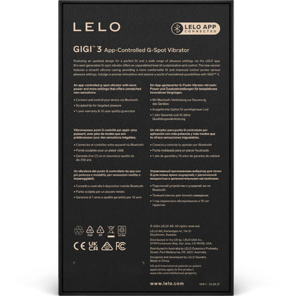 LELO - GIGI™ 3 G-SPOT VIBRATOR PINK - My naughty haven #