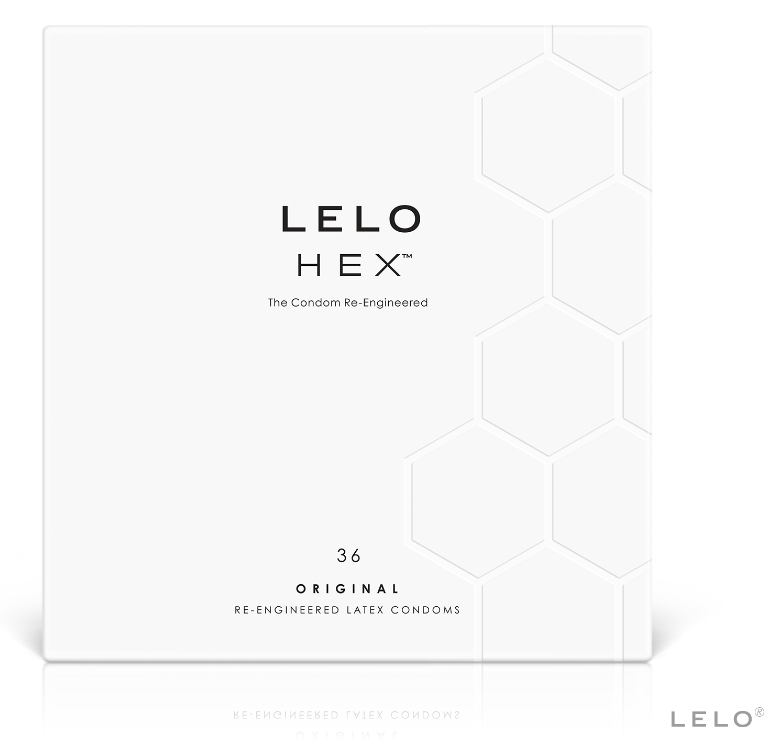 LELO - HEX CONDOM BOX 36 UNITS - My naughty haven #