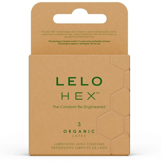 LELO - HEX ORGANIC CONDOM BOX 3 UNITS - My naughty haven #