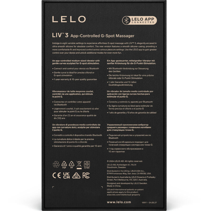 LELO - LIV™ 3 G-SPOT STIMULATOR BLUE - My naughty haven #