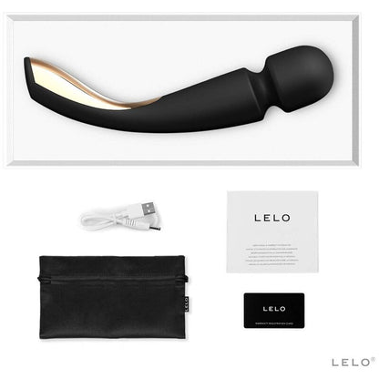 LELO - SMART MEDIUM WAND 2 BLACK MASSAGER - My naughty haven #