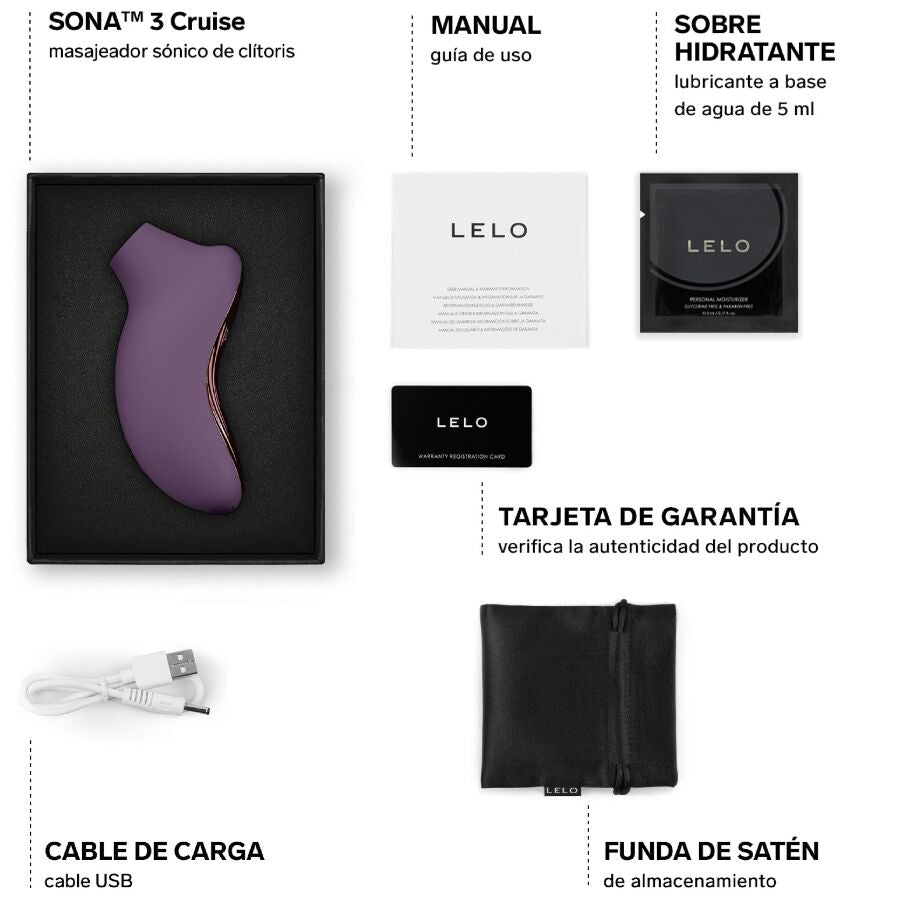LELO - SONA 3 CRUISE SONIC CLITORAL MASSAGER BLACK - My naughty haven #