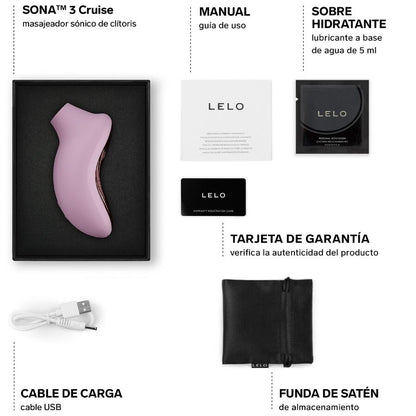 LELO - SONA 3 CRUISE SONIC CLITORAL MASSAGER BLACK - My naughty haven #