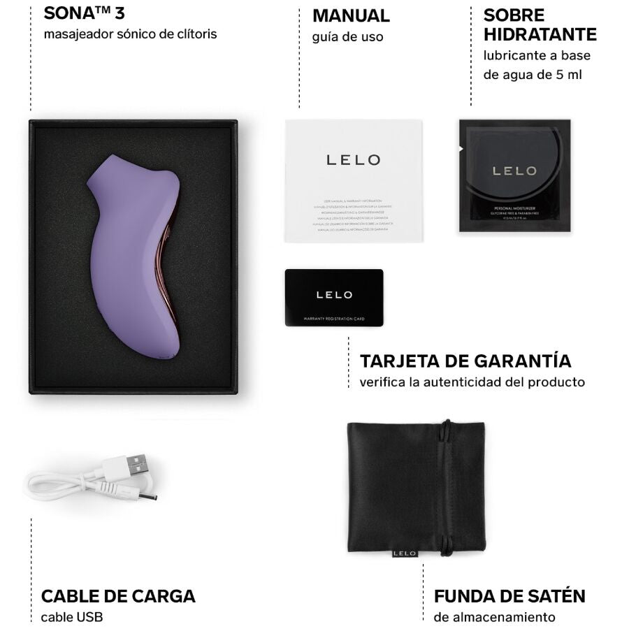 LELO - SONA 3 SONIC CLITORAL MASSAGER CREAM - My naughty haven #