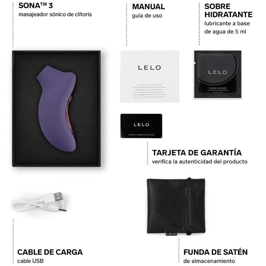 LELO - SONA 3 SONIC CLITORAL MASSAGER CREAM - My naughty haven #