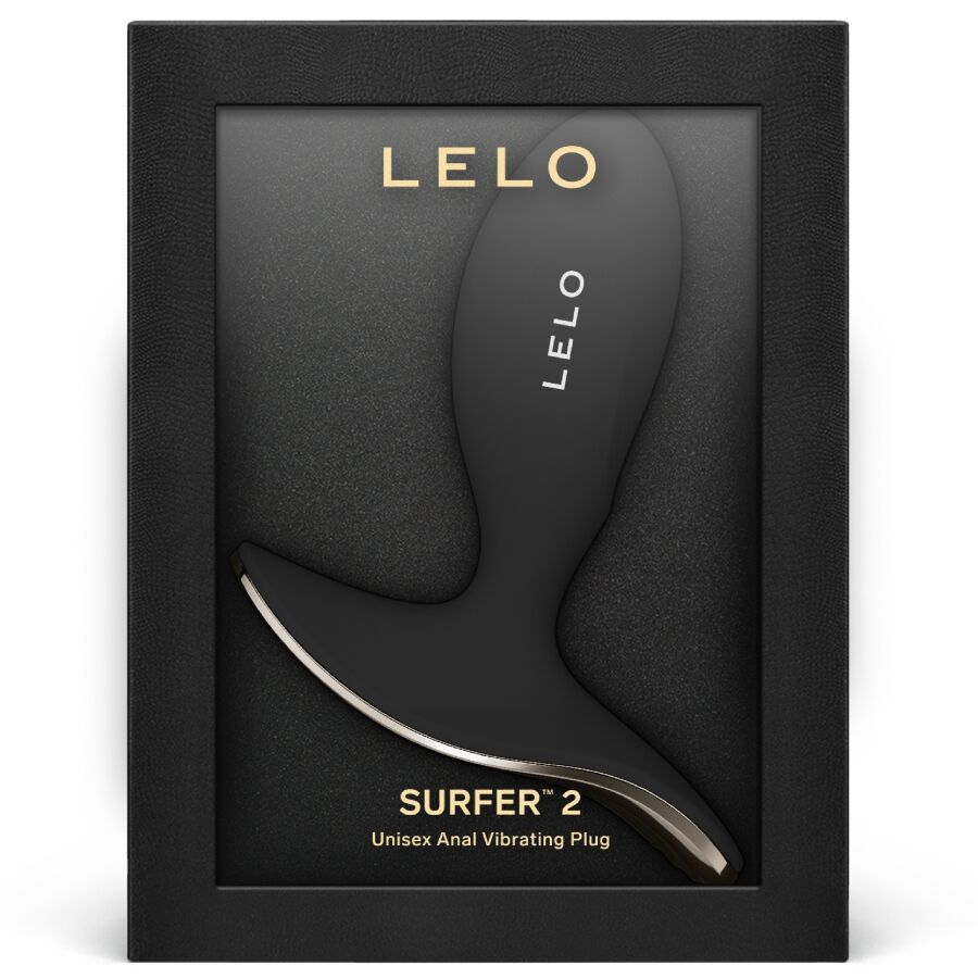 LELO - SURFER 2 UNISEX ANAL VIBRATING PLUG BLACK - My naughty haven #