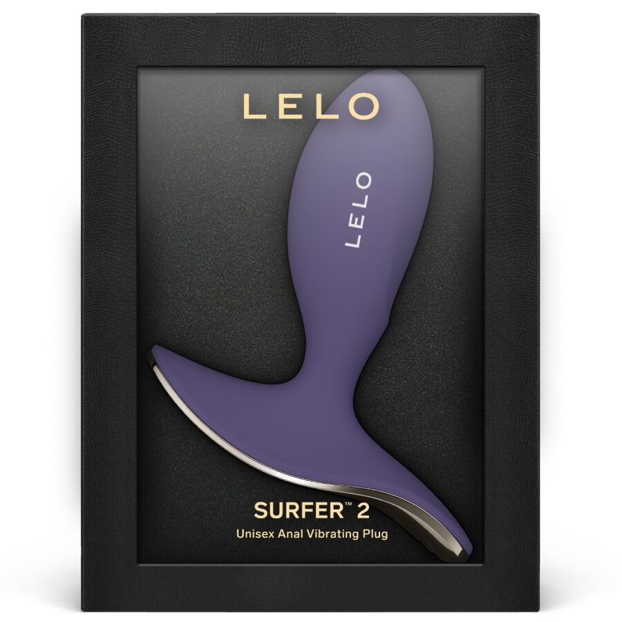LELO - SURFER 2 UNISEX ANAL VIBRATING PLUG CYBER PURPLE - My naughty haven #
