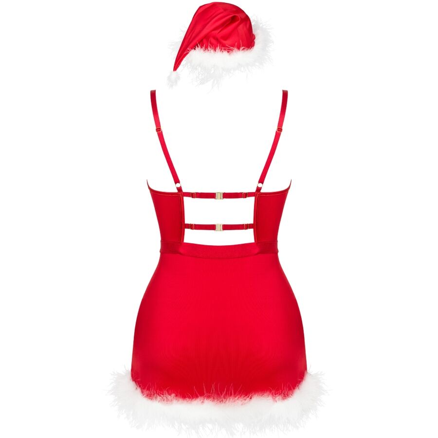 LIVCO CORSETTI FASHION - AGETHE LC 90607 CHEMISE + THONG + CHRISTMAS HAT L/XL - My naughty haven #