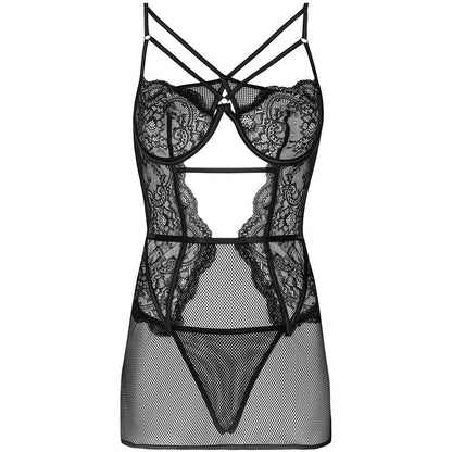 LIVCO CORSETTI FASHION - BARIRIN LC 90633 SHIRT + PANTY BLACK L/XL - My naughty haven #