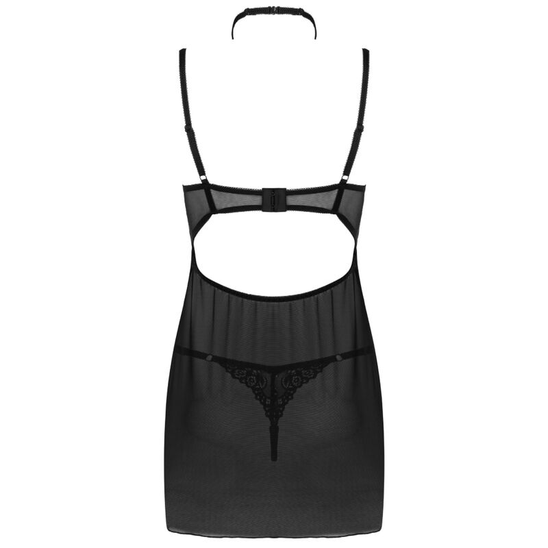 LIVCO CORSETTI FASHION - BINELLA SET BABYDOLL + THONG BLACK - My naughty haven #