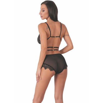 LIVCO CORSETTI FASHION - DREZNA LC 90733 BRA + PANTY BLACK - My naughty haven #