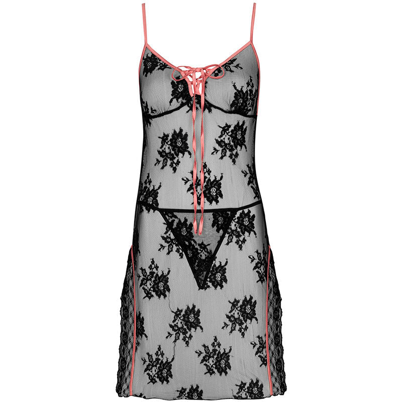 LIVCO CORSETTI FASHION - KARONIN LC 90628 SHIRT + PANTY BLACK L/XL - My naughty haven #