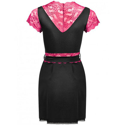 LIVCO CORSETTI FASHION - KUMIKO LC 90428 DRESSING GOWN + PANTY BLACK L/XL - My naughty haven #