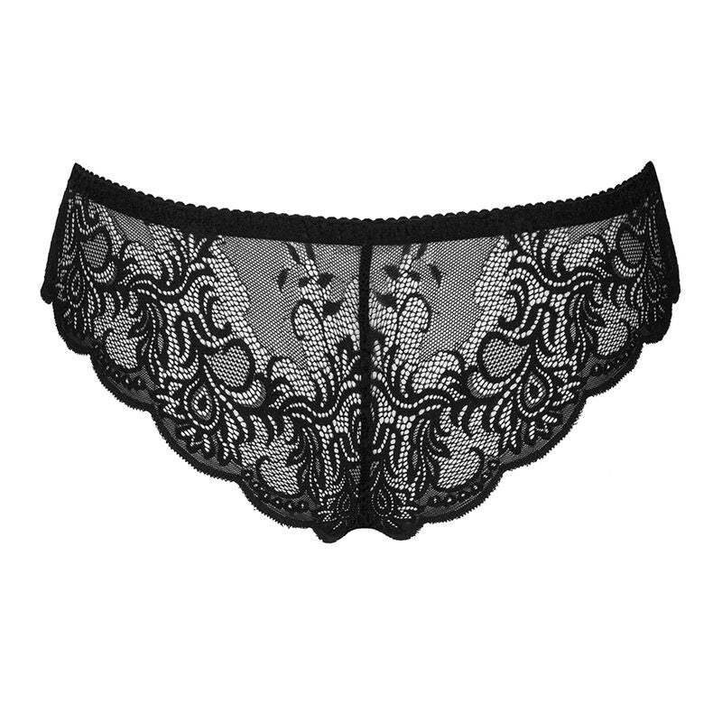 LIVCO CORSETTI FASHION - LOVE STORY LC 90679 PANTY CROTCHLESS BLACK L/XL - My naughty haven #