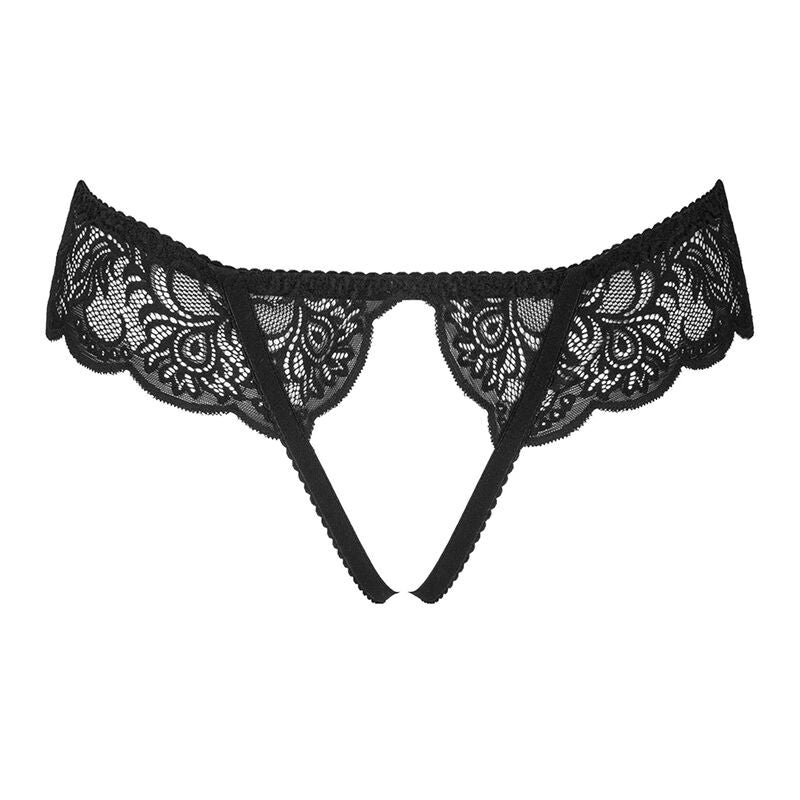 LIVCO CORSETTI FASHION - LOVE STORY LC 90679 PANTY CROTCHLESS BLACK L/XL - My naughty haven #