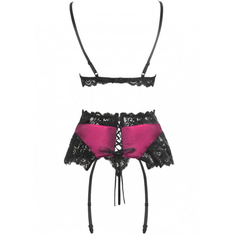 LIVCO CORSETTI FASHION - NAHIR LC 20214 BRA + PANTY + GARTER BELT S/M - My naughty haven #