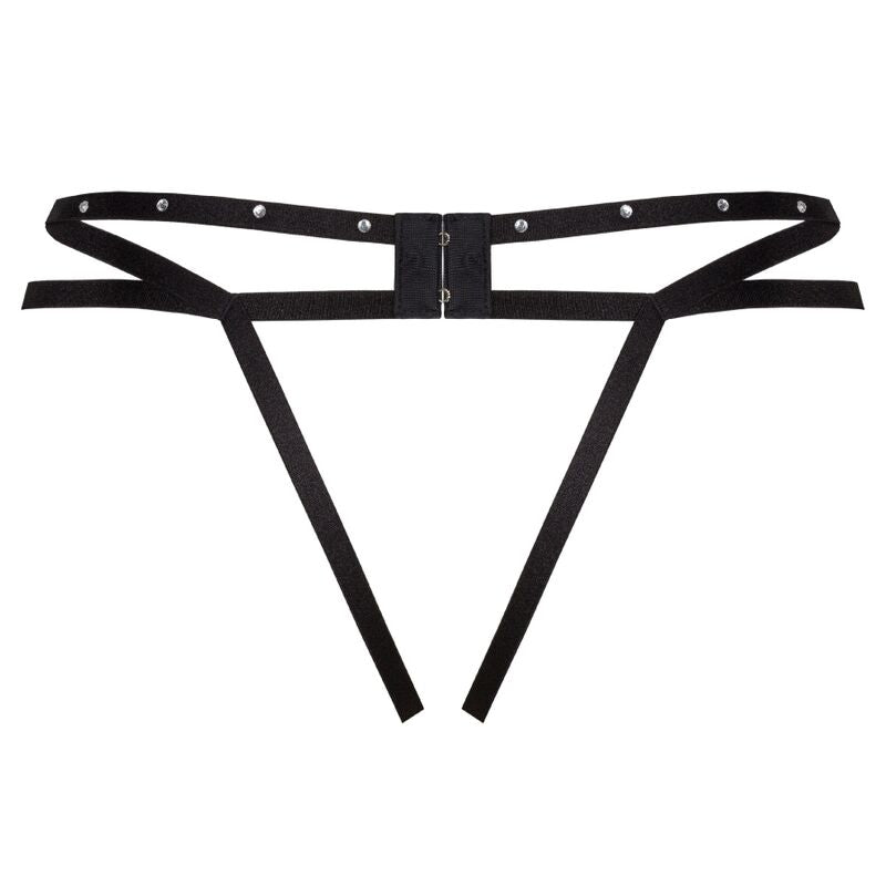 LIVCO CORSETTI FASHION - NOMADE THONG CROTCHLESS BLACK - My naughty haven #
