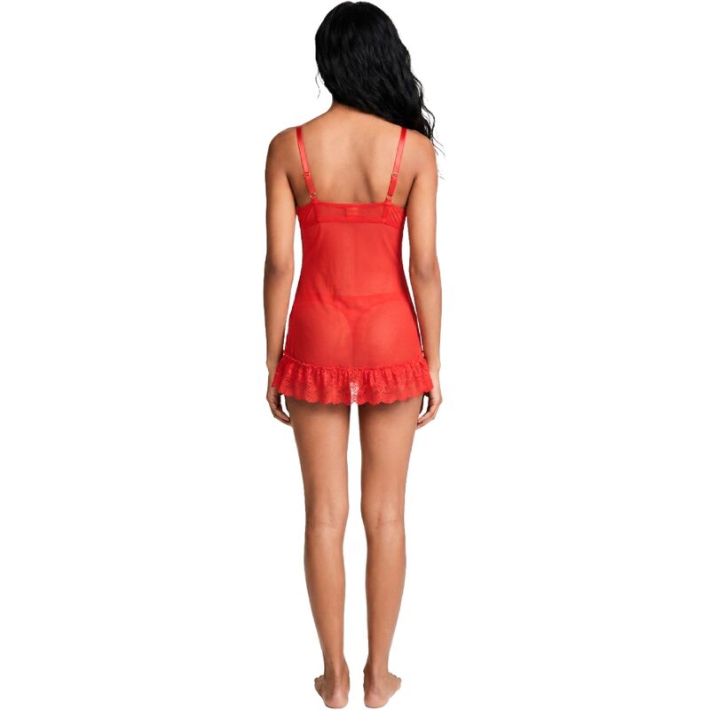LIVCO CORSETTI FASHION - NUIT SET T-SHIRT + RED PANTY 2028 S/M - My naughty haven #