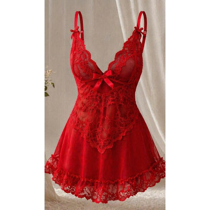 LIVCO CORSETTI FASHION - NUIT SET T-SHIRT + RED PANTY 2028 S/M - My naughty haven #