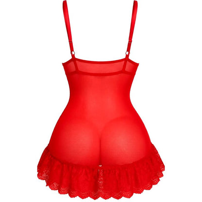 LIVCO CORSETTI FASHION - NUIT SET T-SHIRT + RED PANTY 2028 S/M - My naughty haven #