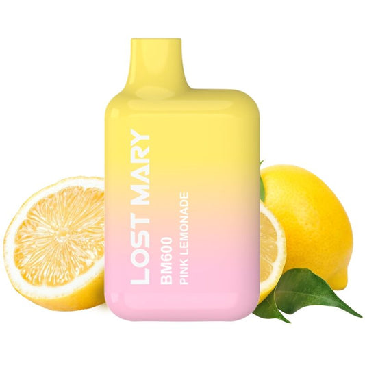 LOST MARY - BM600 NICOTINE VAPER 2% DISPOSABLE PINK LEMONADE - My naughty haven #