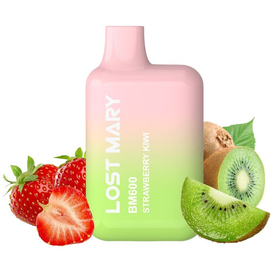 LOST MARY - BM600 NICOTINE VAPER 2% DISPOSABLE STRAWBERRY KIWI - My naughty haven #