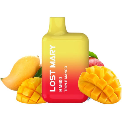 LOST MARY - BM600 NICOTINE VAPER 2% DISPOSABLE TRIPLE MANGO - My naughty haven #
