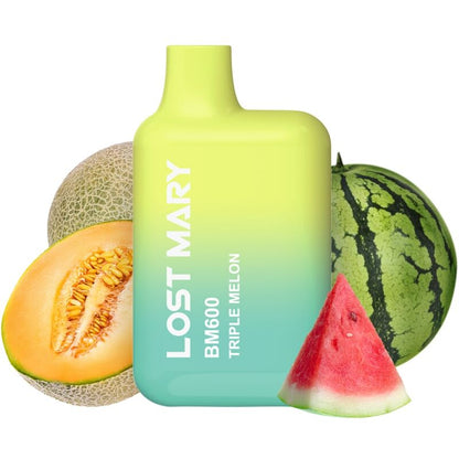 LOST MARY - BM600 NICOTINE VAPER 2% DISPOSABLE TRIPLE MELON - My naughty haven #