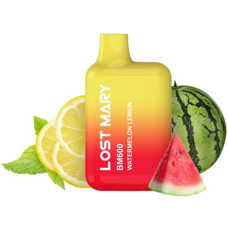 LOST MARY - BM600 NICOTINE VAPER 2% DISPOSABLE WATERMELON LEMON - My naughty haven #