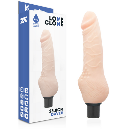 LOVECLONE - DAVEN САМОСМАЗВАЩА СЕ РЕАЛИСТИЧНА 23.8 СМ -O- 3.8 СМ