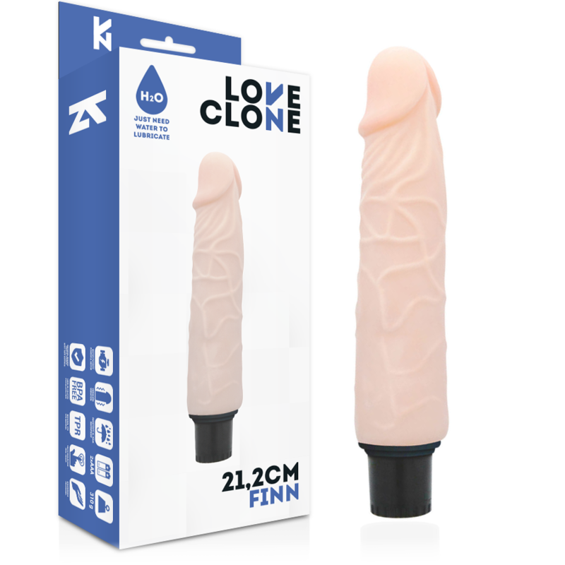 LOVECLONE - ВИБРАТОР FINN САМОСМАЗВАЩ СЕ 21.2 СМ -O- 3.8 СМ