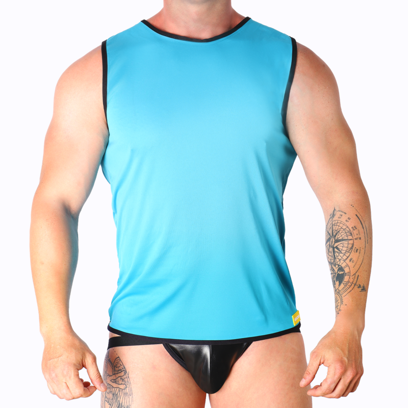 MACHO - BLUE T-SHIRT S/M - My naughty haven #