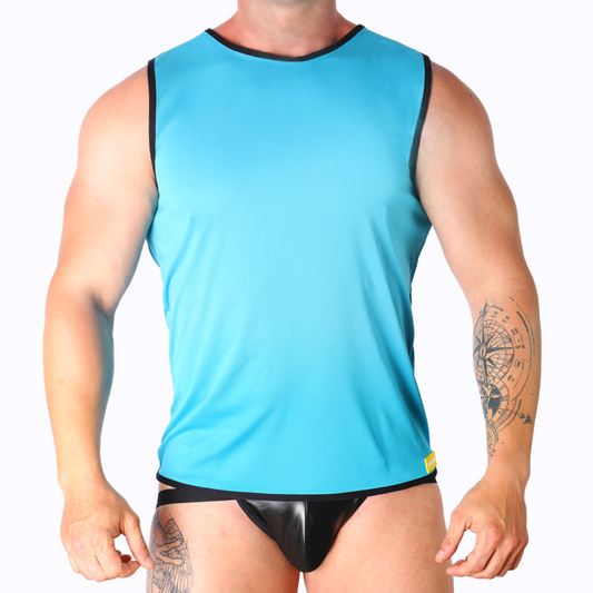 MACHO - BLUE T-SHIRT S/M - My naughty haven #
