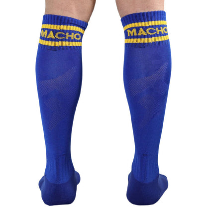 MACHO - LONG SOCKS ONE SIZE BLUE - My naughty haven #