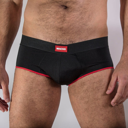 MACHO - MS24R BRIEF UNDERPANTS DARK RED XL - My naughty haven #