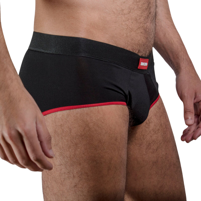 MACHO - MS24R BRIEF UNDERPANTS DARK RED XL - My naughty haven #